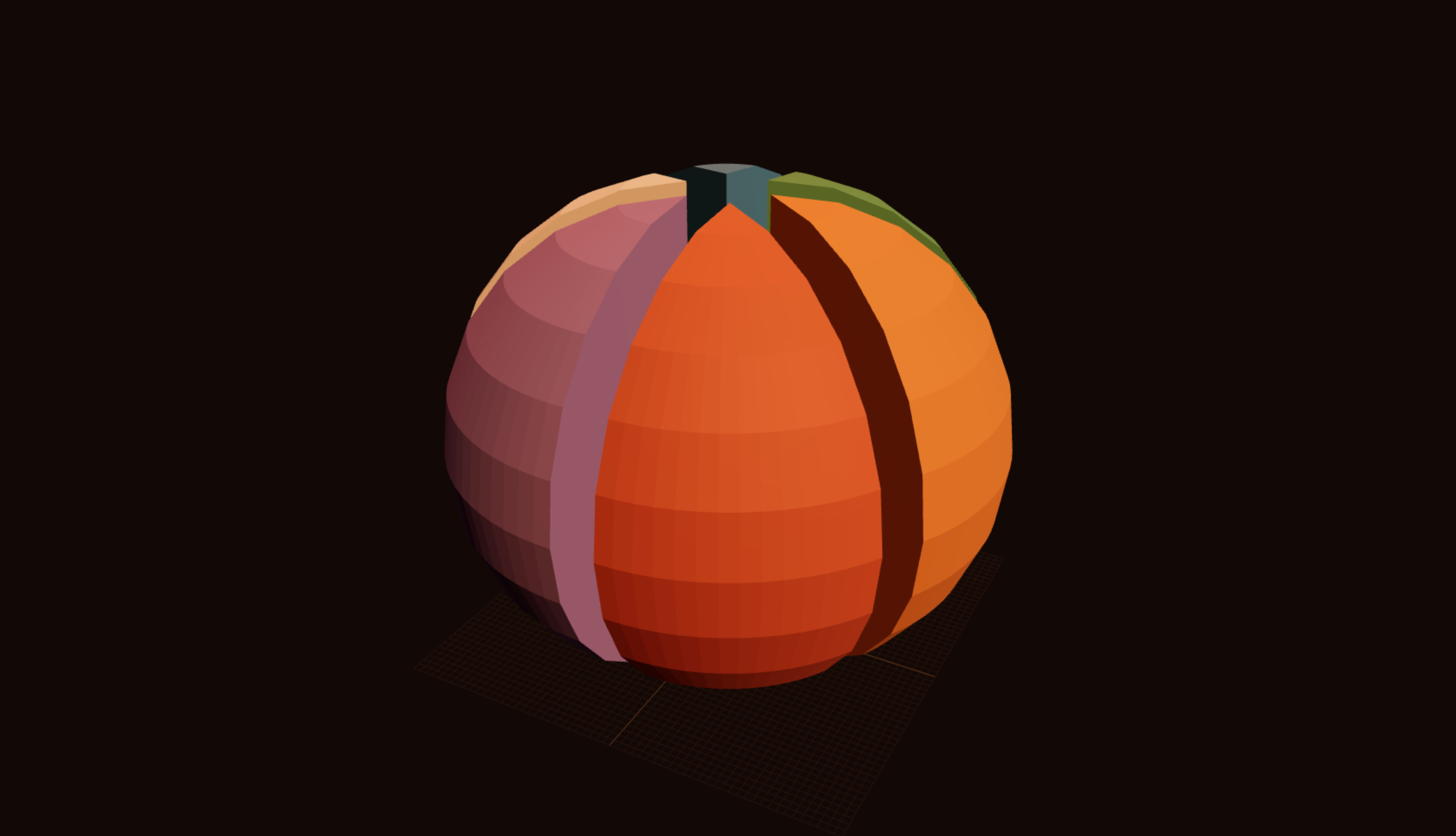 Color 3MF Splitter preview: a multicolor beach ball split into separate filament parts in the tool viewer